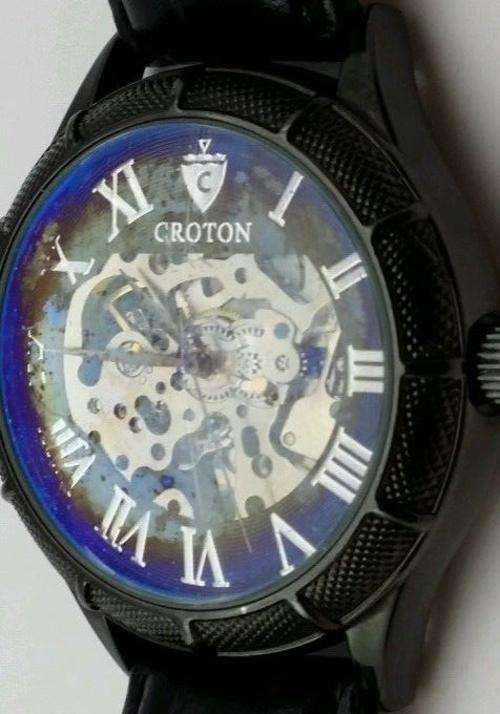 CROTON Imperial Skeleton Automatic Mens Watch