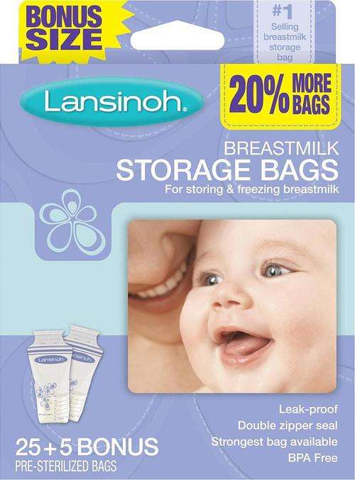 LANSINOH Breastmilk Storage Bags (Box of 30)