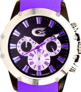 CROTON Chronograph Purple Silicone Mens Watch