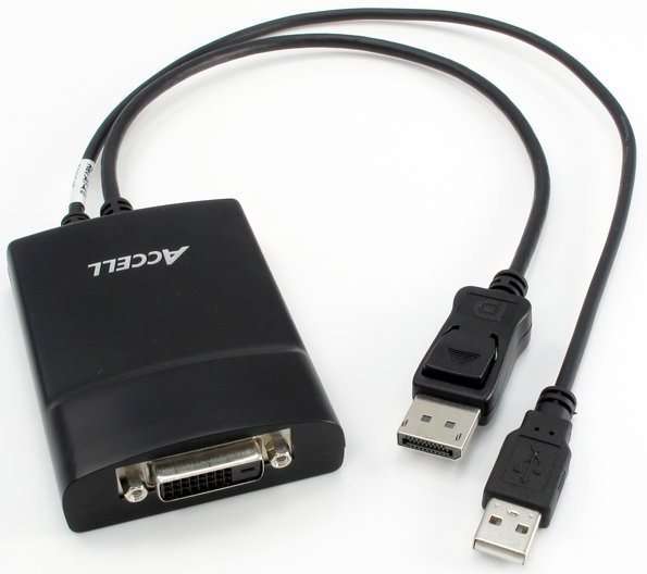 ACCELL UltraAV DisplayPort To DVI Dual-Link Adaptor