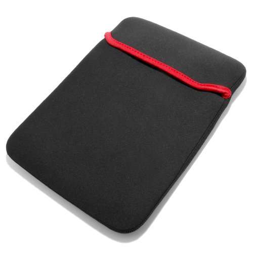 Premium Reversible Black & Red Neoprene 15.6" Laptop Sleeve