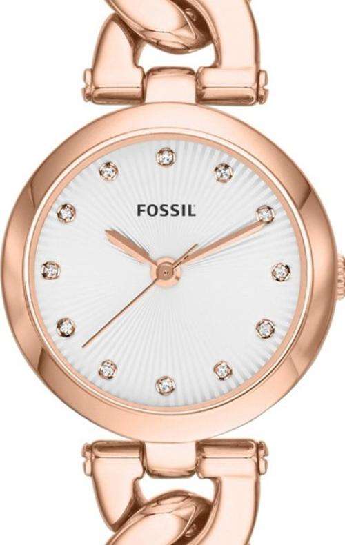 FOSSIL Rose Gold Stainless Steel Link Ladies Watch