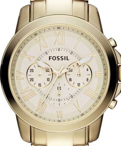 FOSSIL Grant Gold Tone Chronograph Mens Watch