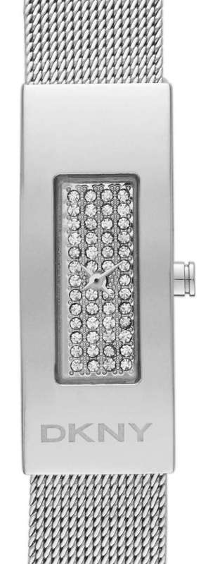 DKNY Astoria Crystal Accented Stainless Steel Mesh Ladies Watch
