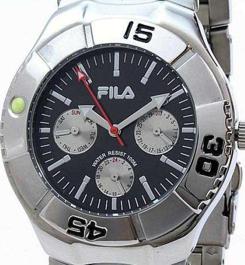 FILA Stainless Steel 100m Multifunction Mens Watch