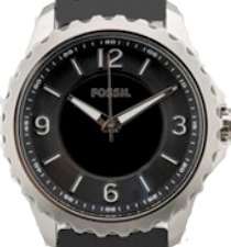 FOSSIL Analogue Black Silicone Mens Watch