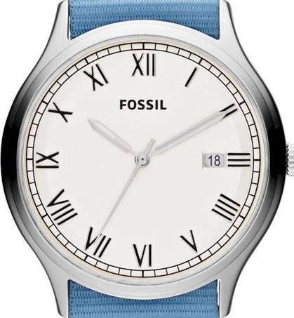 FOSSIL Ansel Blue Nylon Mens Watch