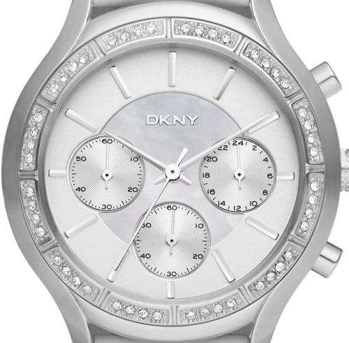 DKNY Brown Leather Chronograph Ladies Watch