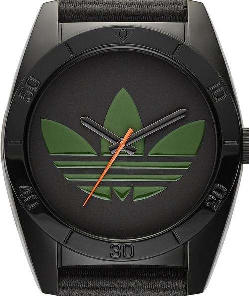 ADIDAS by FOSSIL Santiago Black Nylon Mens Watch