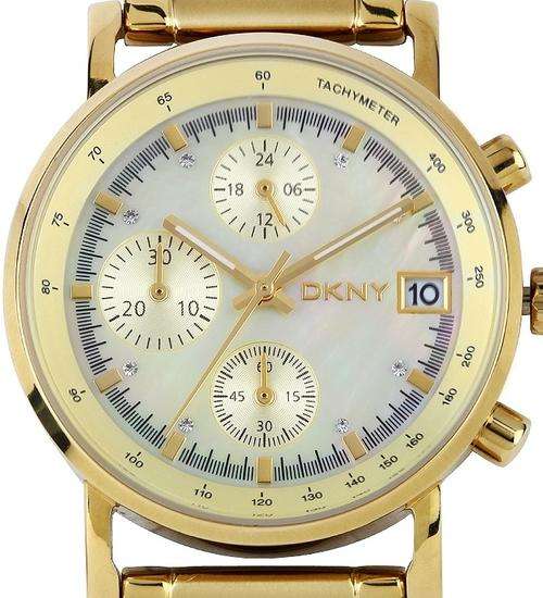 DKNY Lexington Gold Tone Chronograph Ladies Watch