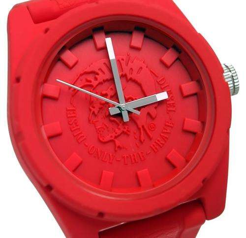 DIESEL Rubber Company Red Brave Mens Watch