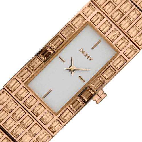 DKNY Rose Gold Baguette Crystal Ladies Watch