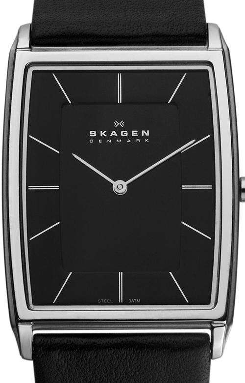 Authentic SKAGEN Denmark Classic Ultra Slim Black Dial Mens Watch