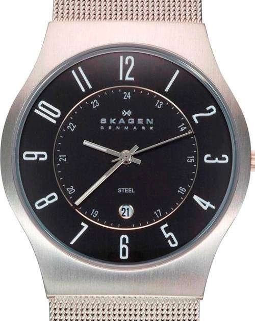 SKAGEN Denmark Ultra Slim Mesh Band Mens Watch