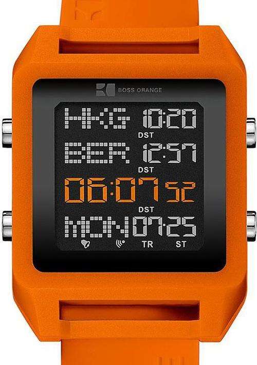Authentic HUGO BOSS World Time Digital Chronograph Mens Watch