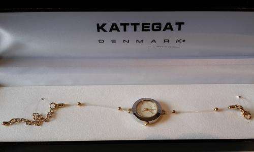 Authentic SKAGEN Denmark Kattegat Ultra Slim Two Tone Ladies Bracelet Watch