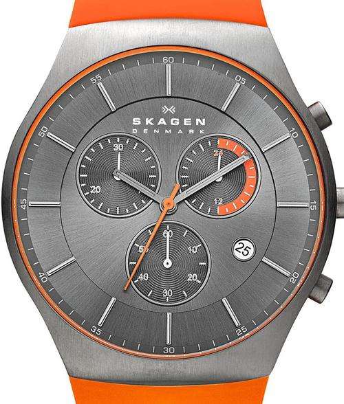 Authentic SKAGEN Denmark Titanium Chronograph Mens Watch