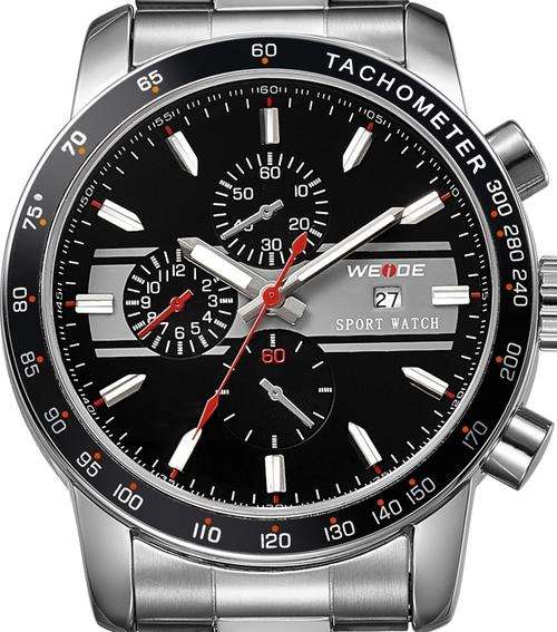 WEIDE Stainless Steel Sport Mens Watch