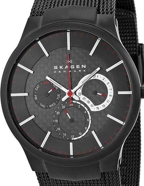 Authentic SKAGEN Denmark Multifunction Titanium Mens Watch