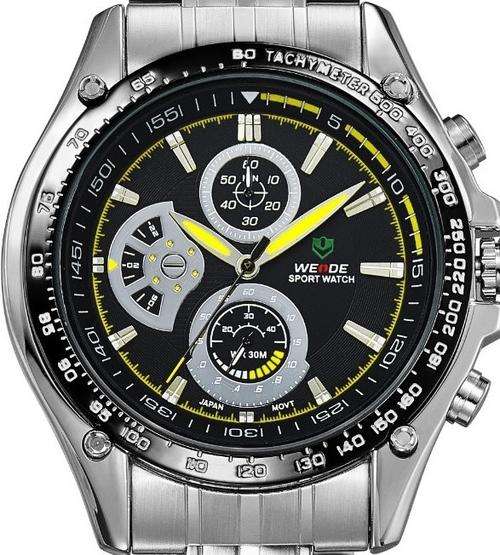 WEIDE Stainless Steel Sport Mens Watch