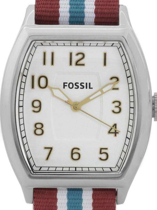 Authentic FOSSIL Narrator Nylon Stripe Mens Watch