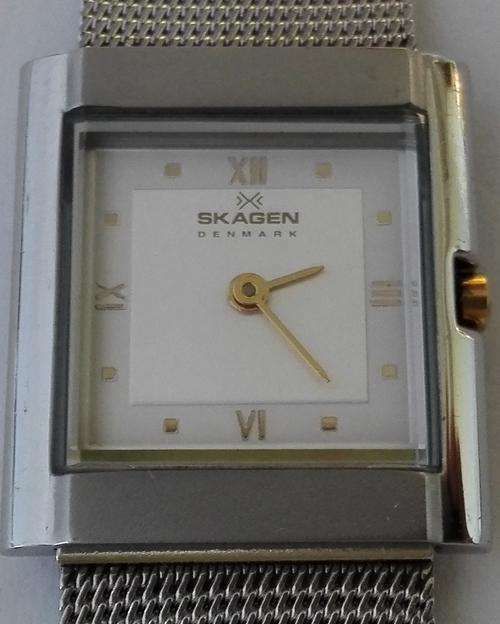 Authentic SKAGEN Denmark Two Tone Mesh Band Ladies Watch