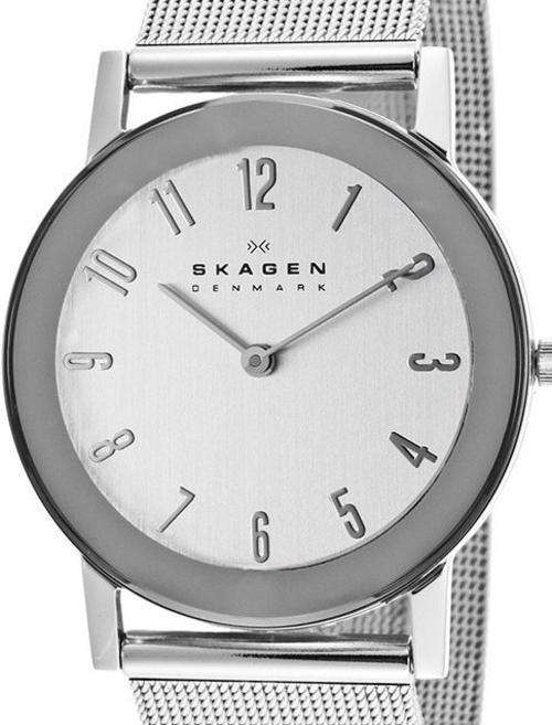 Authentic SKAGEN Denmark Ultra Slim Mesh Band Ladies Watch