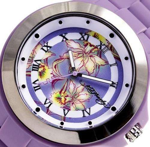Authentic ED HARDY Mist Purple Silicone Ladies Watch