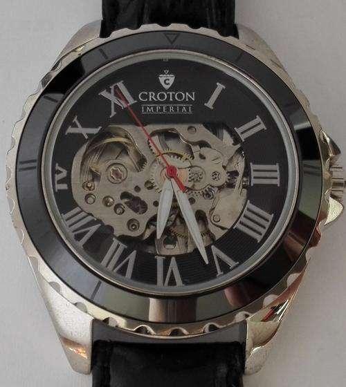 Authentic CROTON Imperial Skeleton Automatic Mens Watch