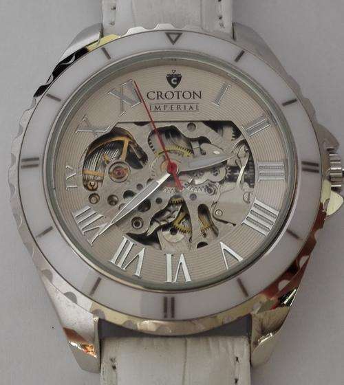 Authentic CROTON Imperial Skeleton Automatic Oversized Ladies Watch