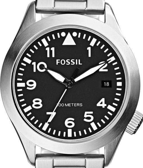 Authentic FOSSIL Aeroflite Stainless Steel Mens Watch
