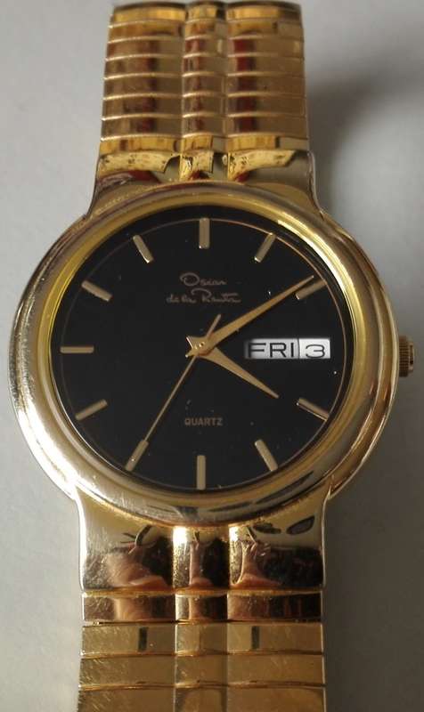 Authentic OSCAR DE LA RENTA Gold Tone Ladies Watch