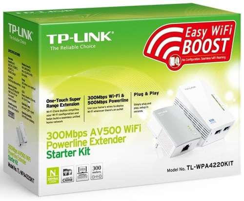 TP-LINK 300Mbps AV500 WiFi Powerline Extender Starter Kit