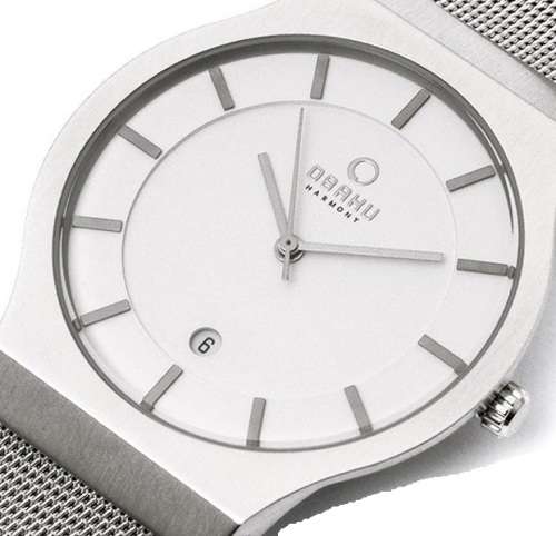 Authentic OBAKU Denmark Ultra Slim Stainless Steel Mens Watch