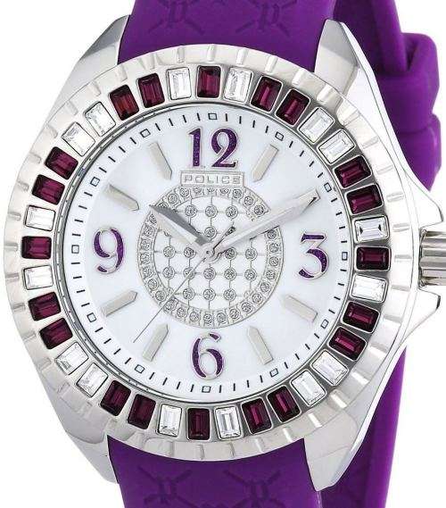 Authentic POLICE Jade Crystal Accented Ladies Watch