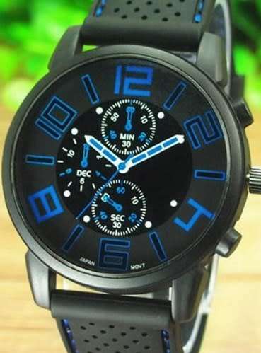 SANWOOD Silicone Sport Mens Watch