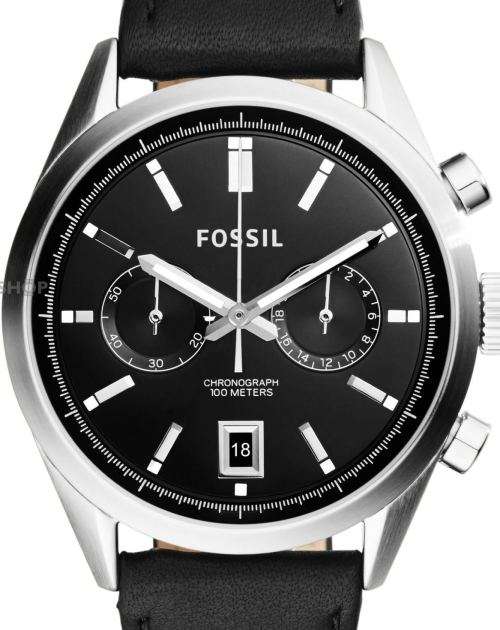 Authentic FOSSIL Del Rey Brown Leather Chronograph Mens Watch