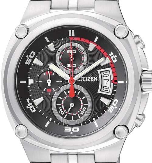 Authentic CITIZEN Stainless Steel Chronograph Mens Watch