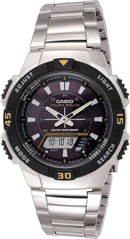 Authentic CASIO Tough Solar World Time Stainless Steel Mens Watch