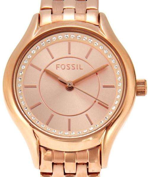Authentic FOSSIL Daydreamer Crystal Accented Rose Gold Ladies Watch