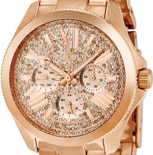 Authentic FOSSIL Cecile Crystal Accented Rose Gold Multifunction Ladies Watch