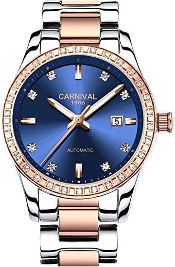 Women s Watches Authentic CARNIVAL 1986 Diamond Accented Two Tone Automatic Ladies Watch was sold for 601.00 on 15 Jun at 20 46 by Maverick in Meadowlands ID 560052740