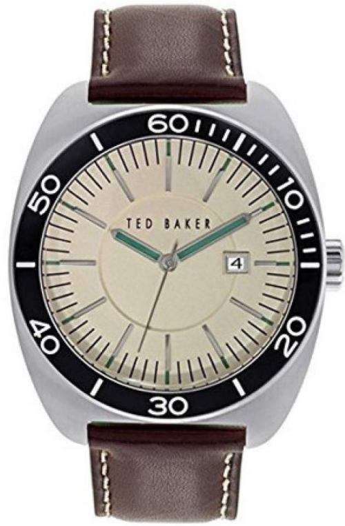 Authentic TED BAKER of LONDON Brown Leather Mens Watch