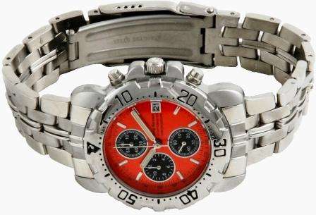 Krug Baumen SPORTSMASTER Orange Face Gents Watch