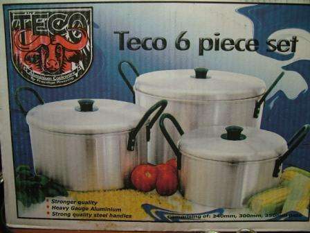 TECO 6 Piece Heavy Gauge Aluminium Pot Set