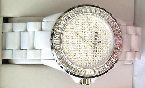 PEUGEOT Swarovski Crystal Acrylic ladies watch