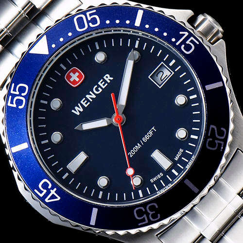 WENGER Swiss Military 200M Aqua Diver Mens Watch