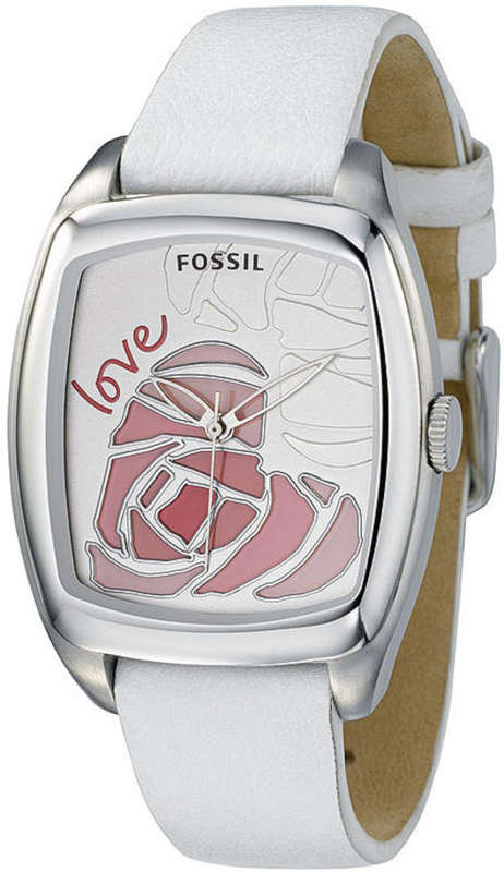 FOSSIL Love Heart Dial Ladies Watch