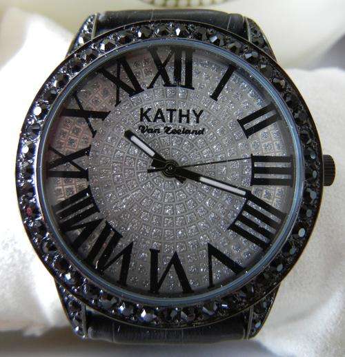 KATHY VAN ZEELAND Crystal Accented Ladies Watch