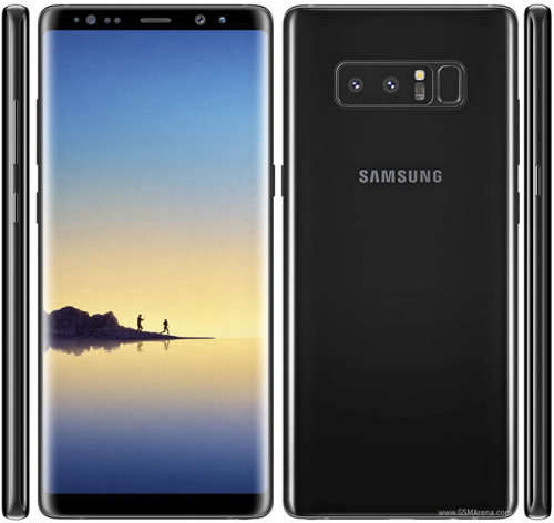 ***SAMSUNG GALAXY NOTE 8 BLACK*** with original LED flip cover